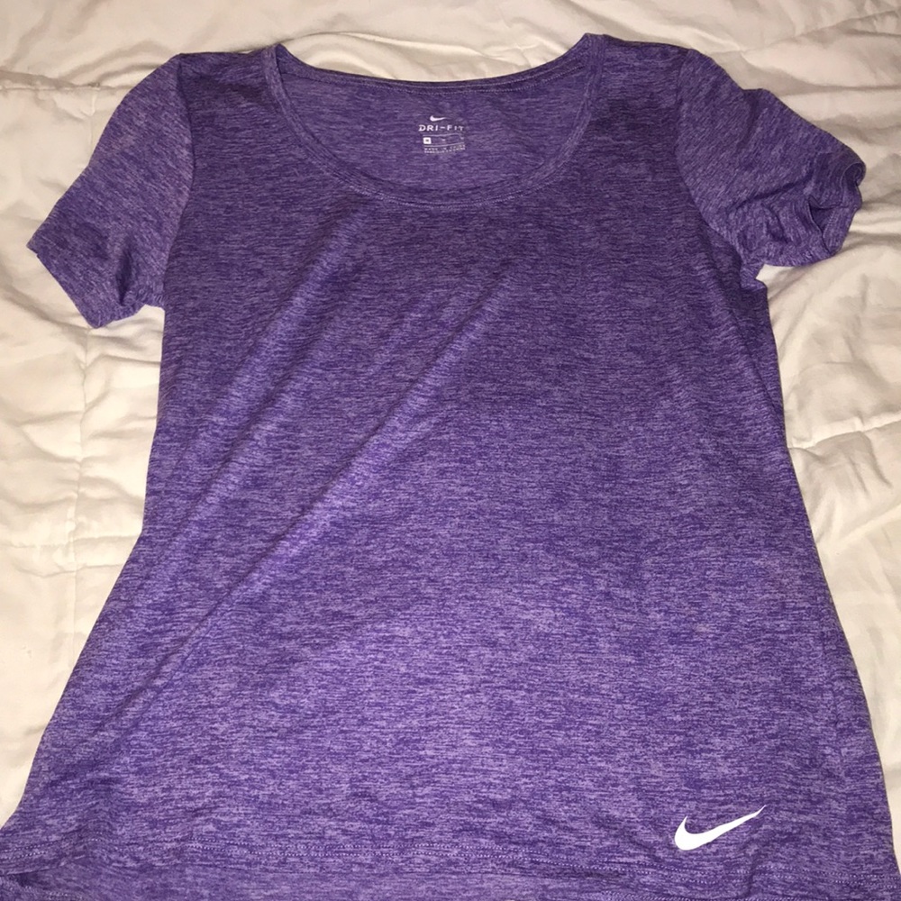 Purple Nike dry-fit shirt